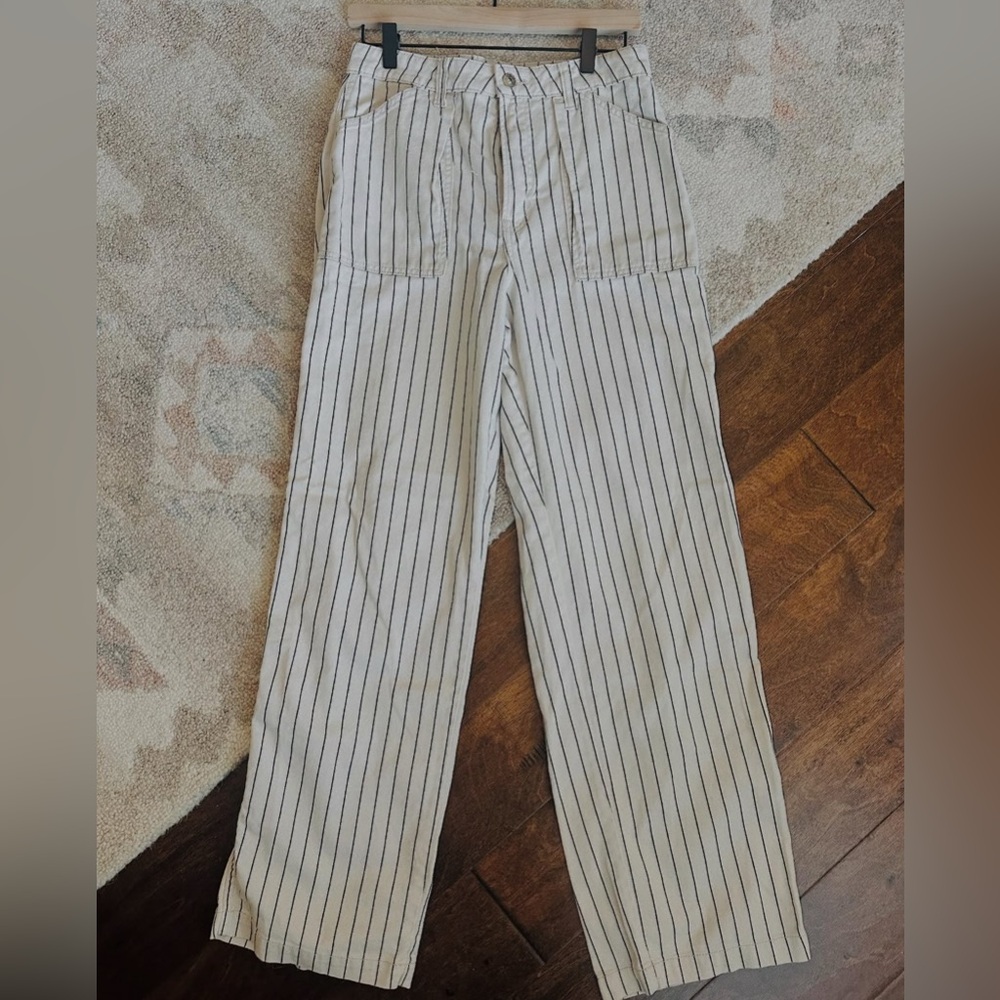Pinstriped Carpenter Jeans